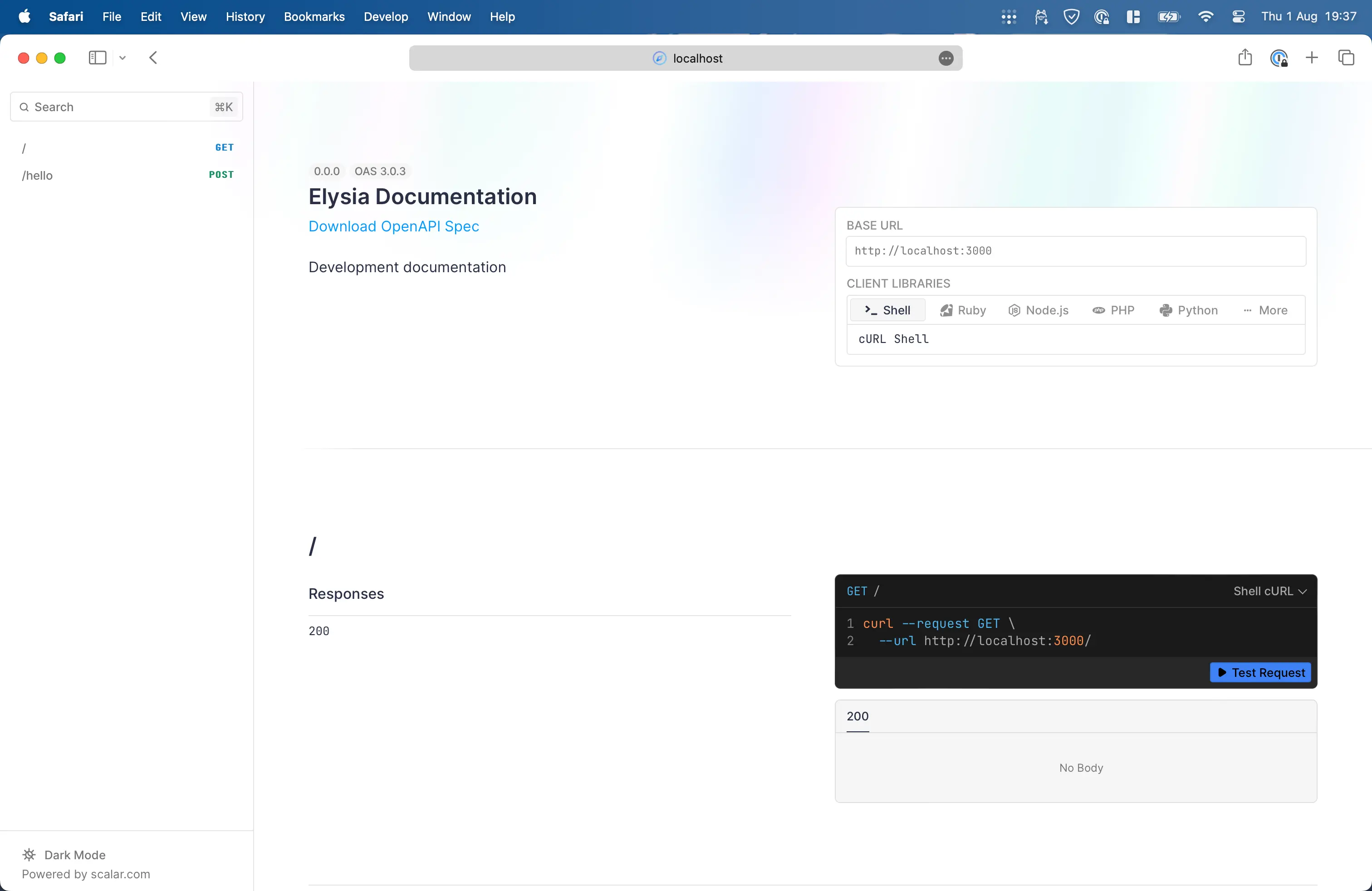 Scalar Documentation landing